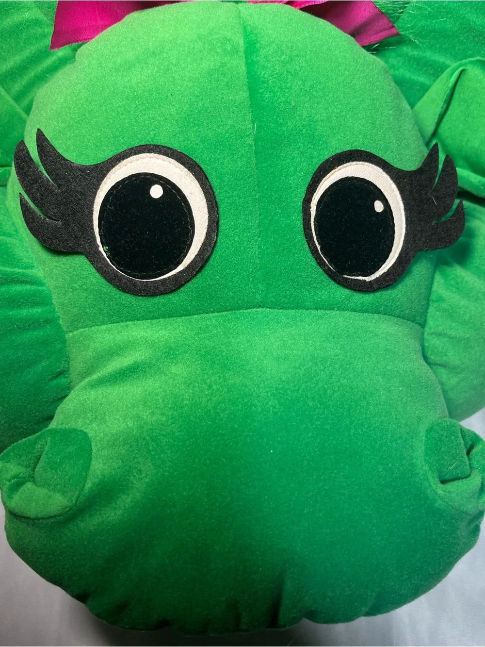 Rare Vintage 1996 Baby Bop Barney Large Head Pillow w/ Handle NWT Plush